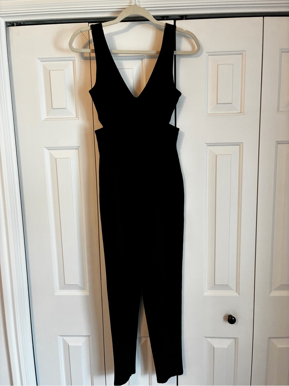 Rolla Coster Black V-Neck Jumpsuit for Women